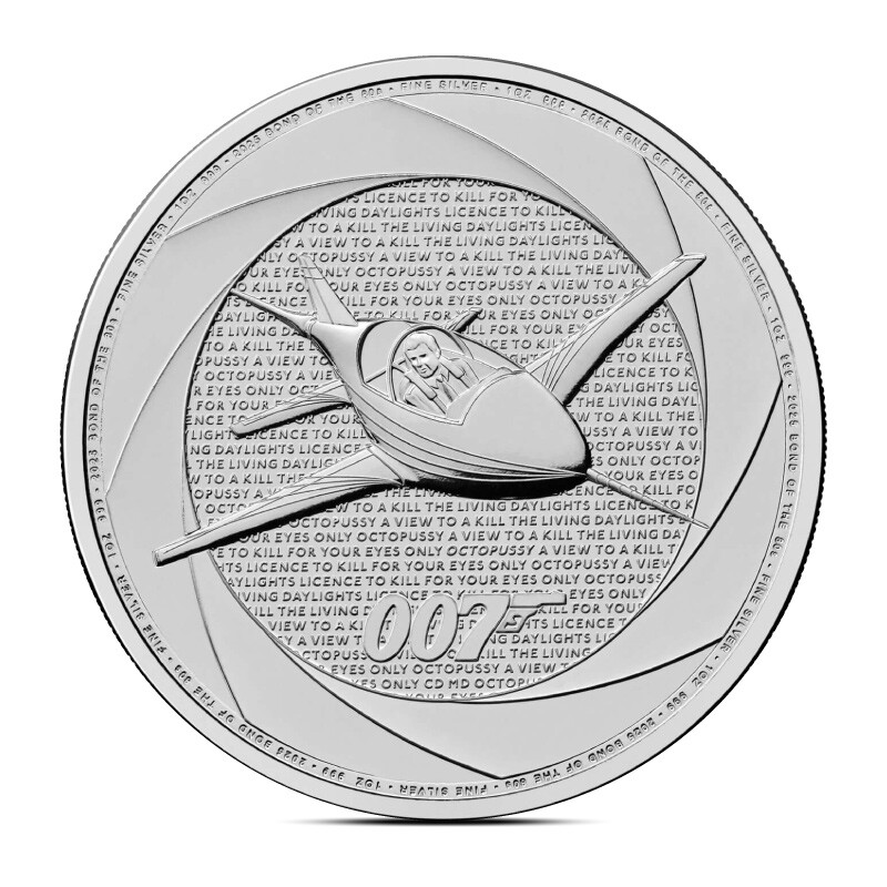 Presale 2025 1 oz British James Bond Of The 80's Silver Coin (BU)-image