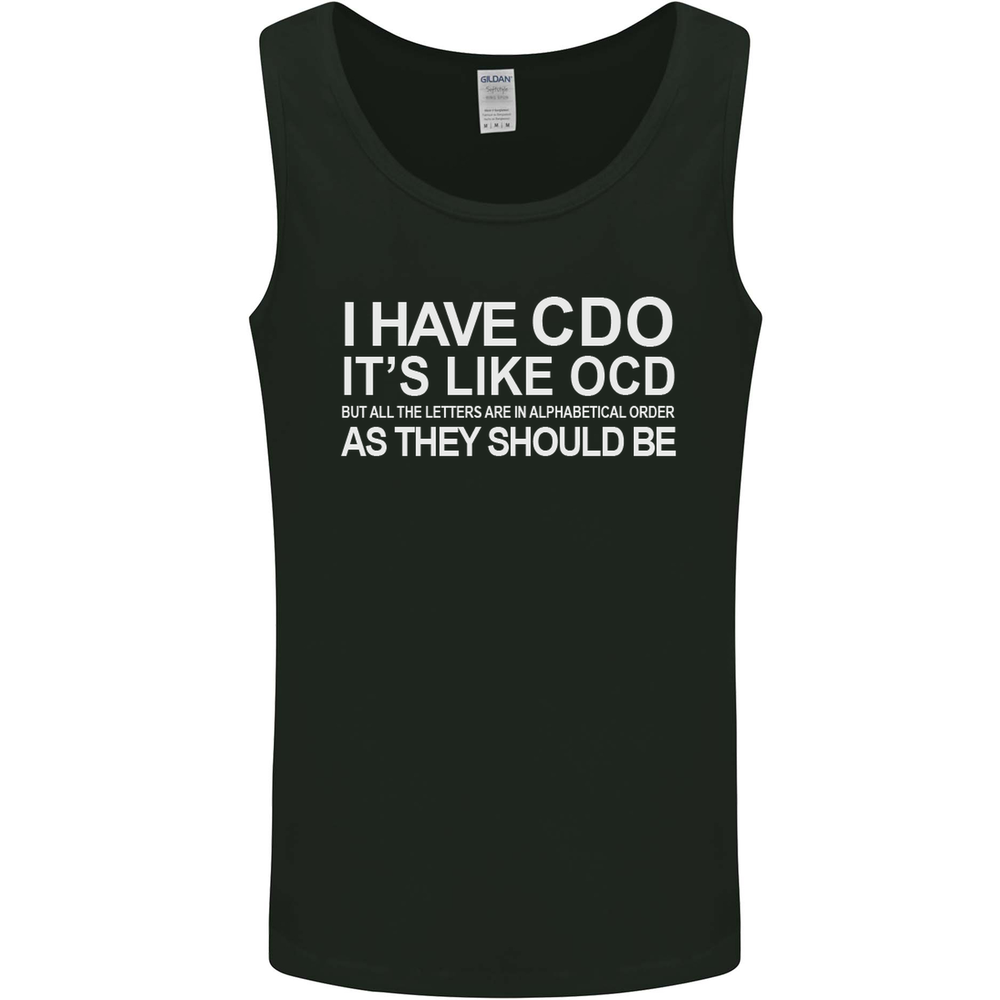I Have OCD Funny Slogan Mens Vest Tank Top