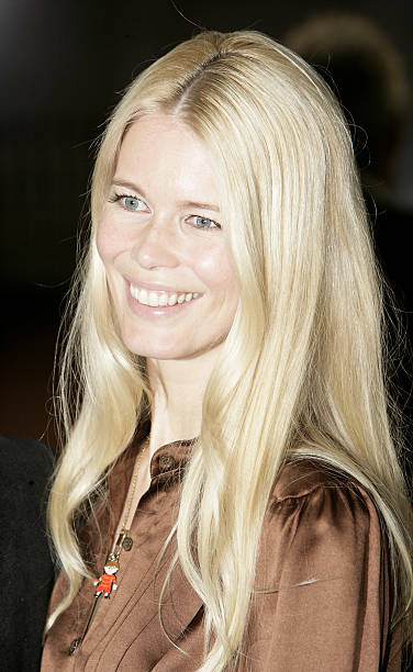 Model Claudia Schiffer arrives World Premiere of Harry Potter The - Old Photo