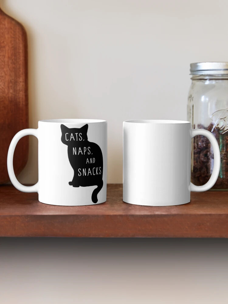 Cats Naps and Snacks Funny Cat shirt for Men Women and Children Classic Mug
