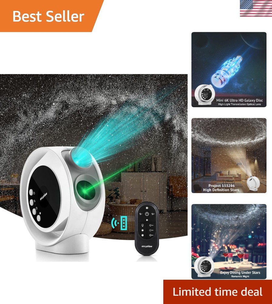 Home Planetarium Star Projector with Ultra Clear 130 ft² Galaxy Display