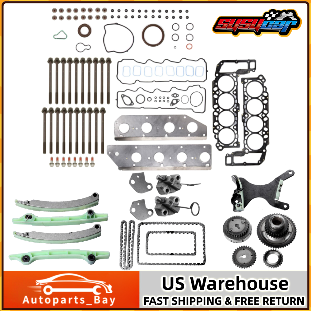 Timing Chain Kit with Head Gasket Bolts for 08-13 Dodge Ram Jeep Chrysler 4.7L V8