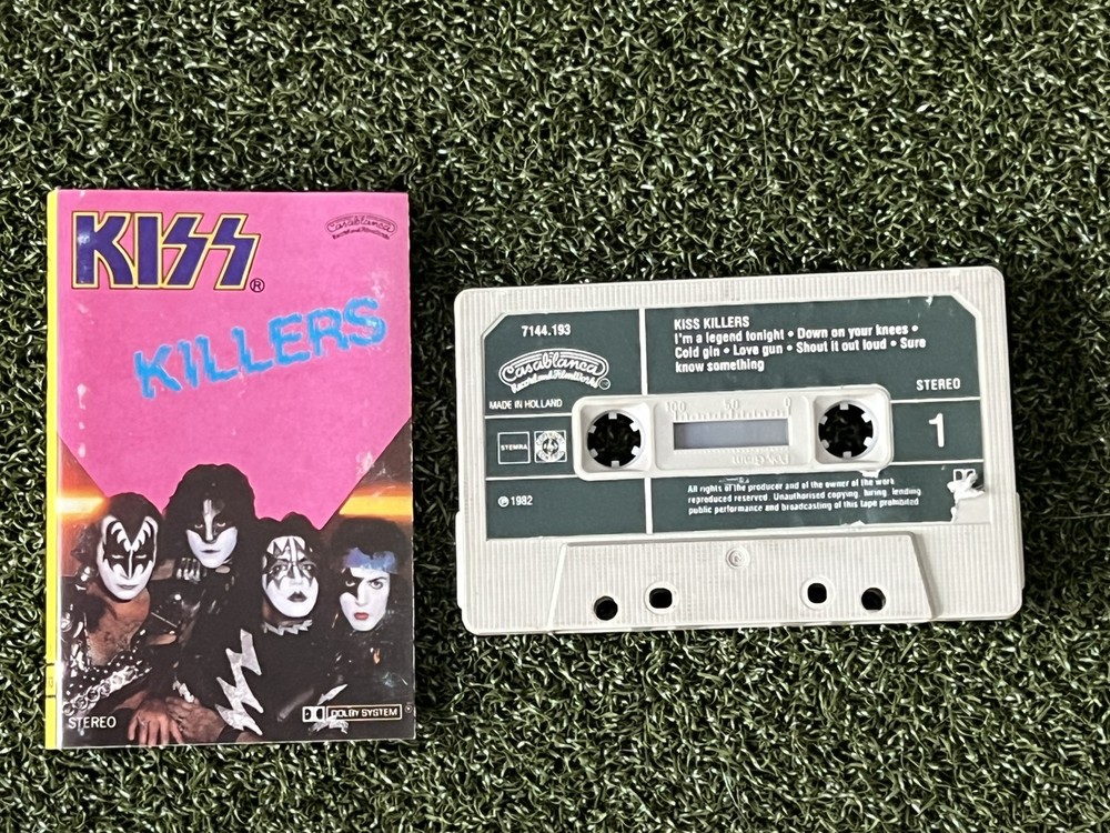 Kiss Killers 1982 Casablanca Records Cassette Gene Simmons Paul Stanley