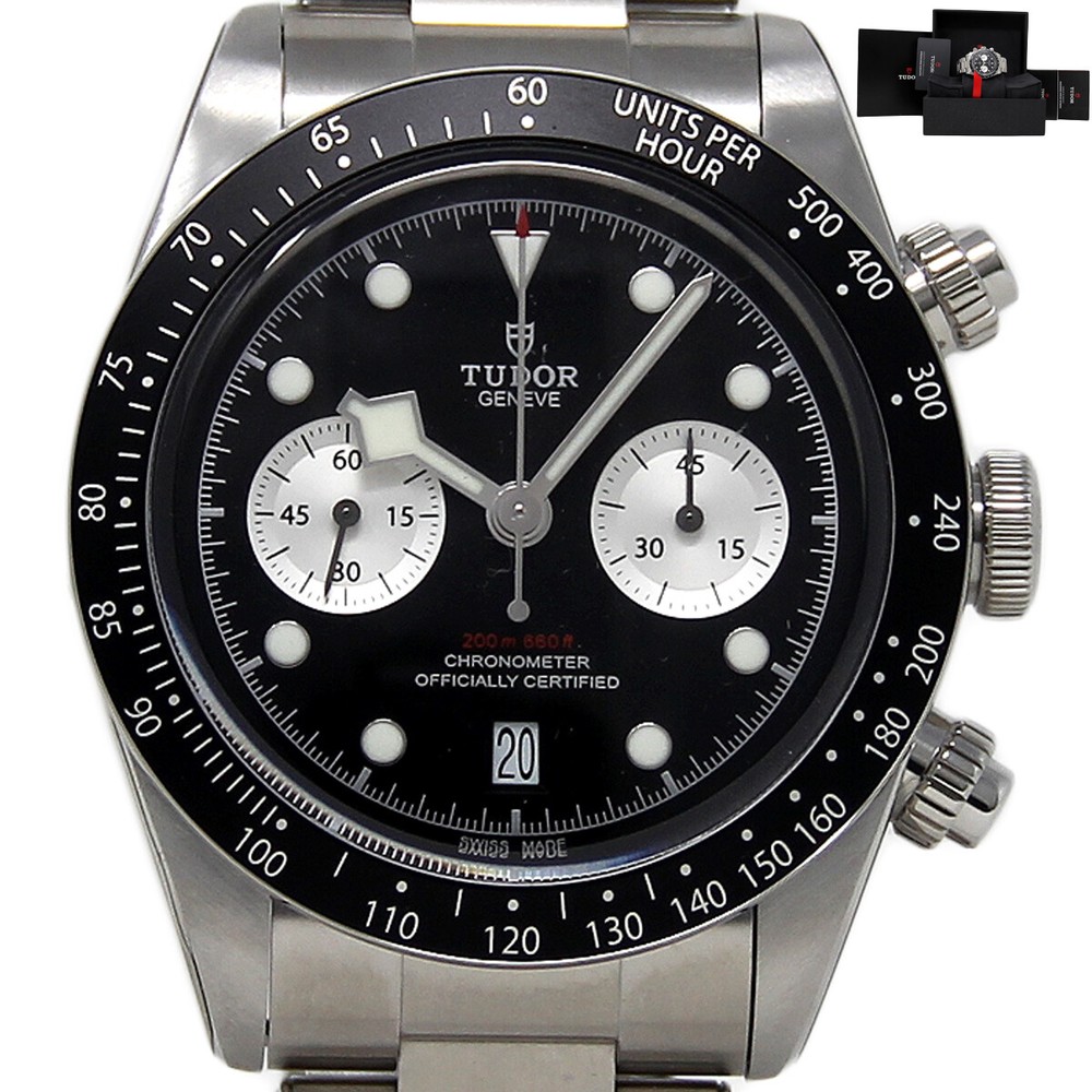 TUDOR Heritage Chrono 79360N Black Dial Stainless Steel Watch