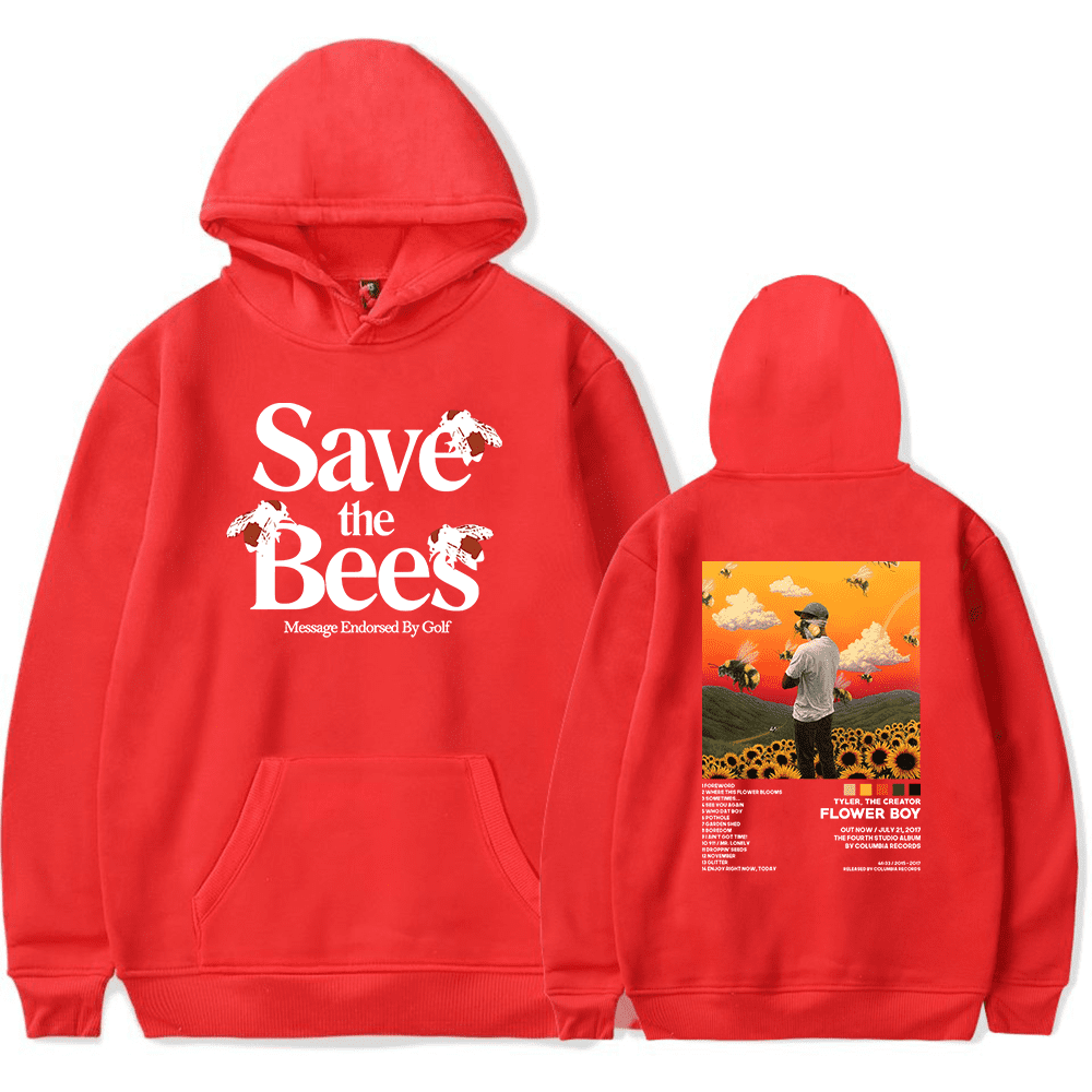 Tyler The Creator Flower Boy Save the Bees double sided hoodie, gift for fans