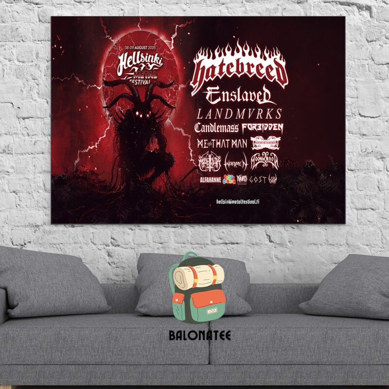 Hellsinki Metal Festival 2025 Photo Wall Art Print Home Decor No Frame