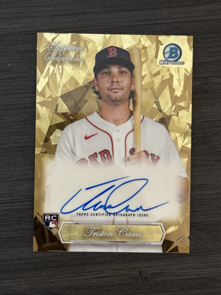 2023 Bowman Chrome Sapphire Triston Casas Superfractor Auto Rookie 1/1
