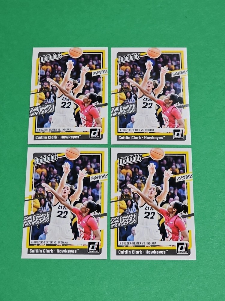 💎 Lot Of 4 Caitlin Clark RC 2024 Panini Donruss Highlights Cards No. H6 💎