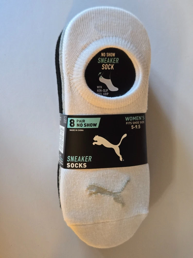 PUMA Women's No Show Sneaker Socks 5-9.5 Shoe Size MEGA PACK 16 PAIRS