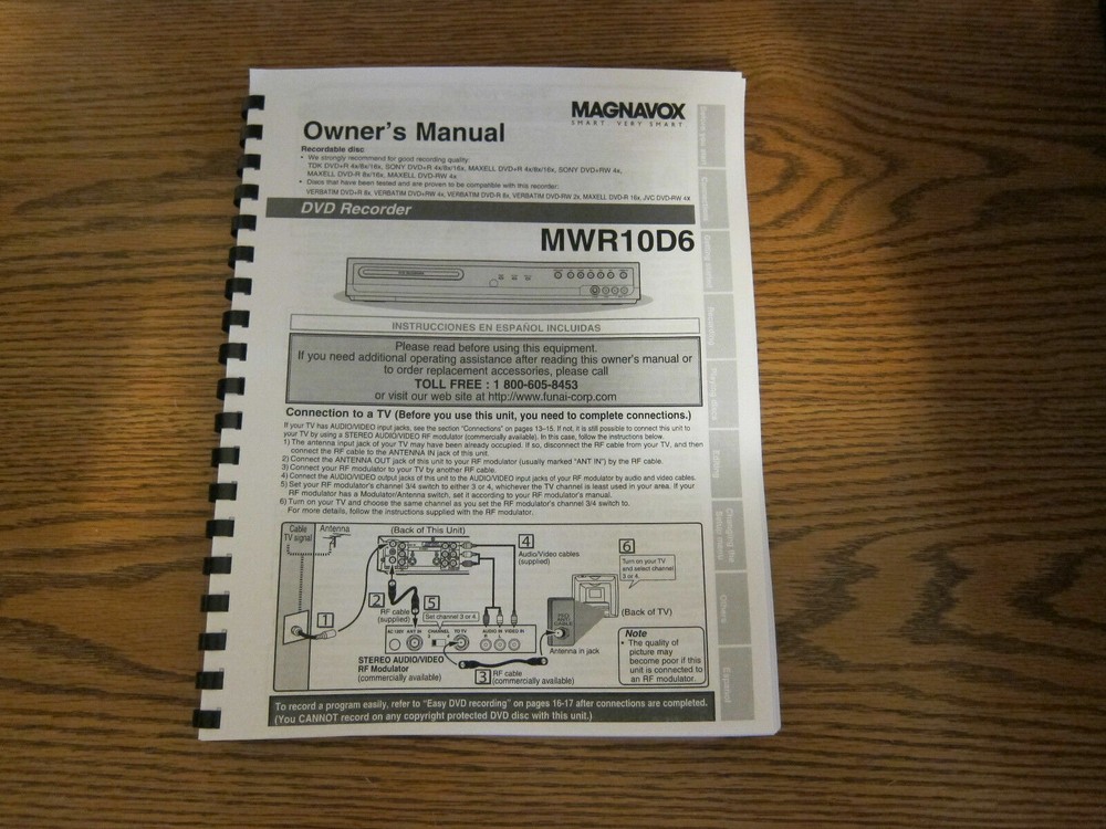 Magnavox MWR10D6 DVD Recorder