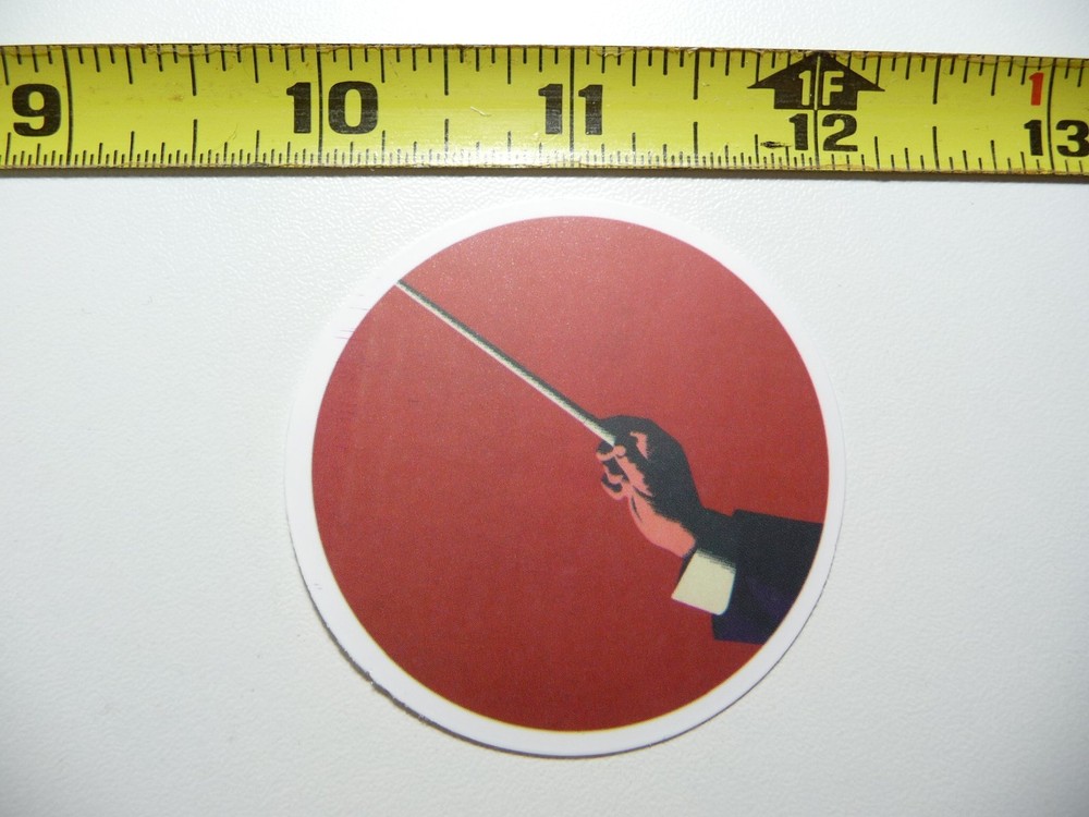 BATON CONDUCTOR MAESTRO MUSIC DECAL STICKER BAND CONCERT HALL MUSICAL