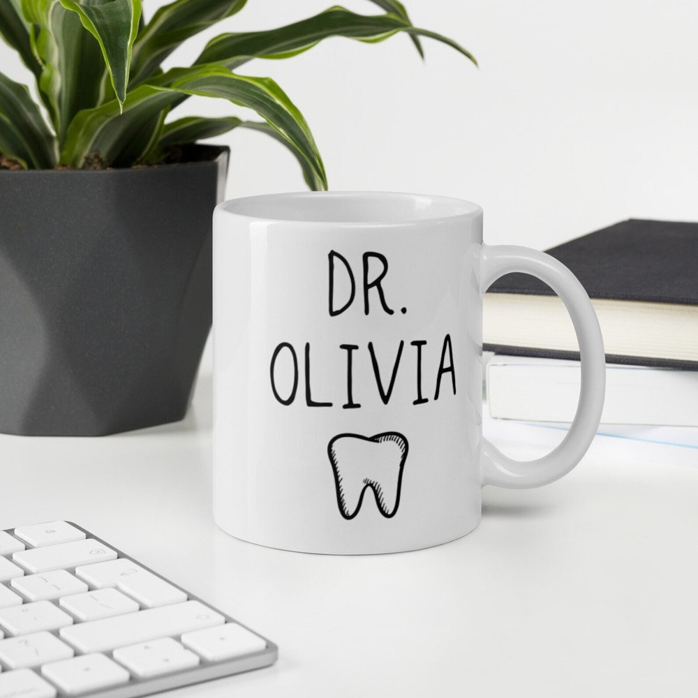 Personalized Dentist Mug Dentist Name Mug Dental Graduate Graduation Mug Gift