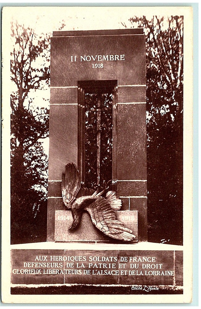 S03-0626, FORET DE COMPIEGNE, CHAIRIERE DE L'ARMISTICE, MON. DU MATIN, RPPC