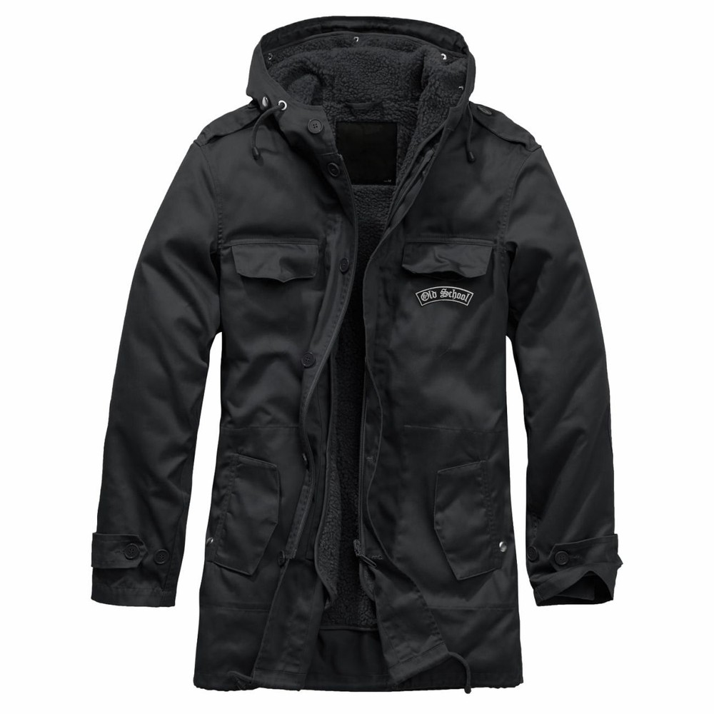 Mens Parka With Detachable Lining Winter Jacket Old School Size M - 5XL