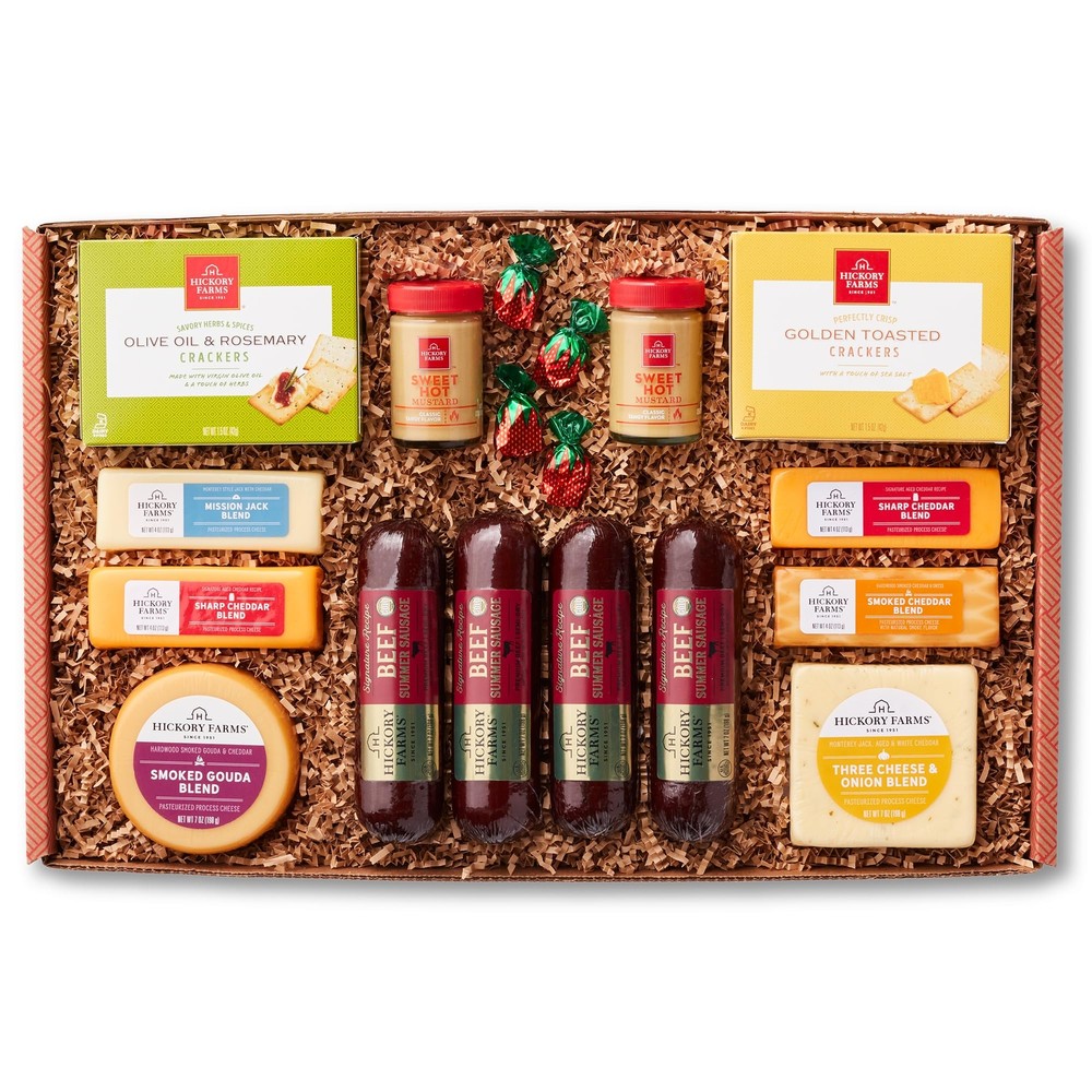 Charcuterie Board Food - Meat and Cheese | Christmas Gift Basket