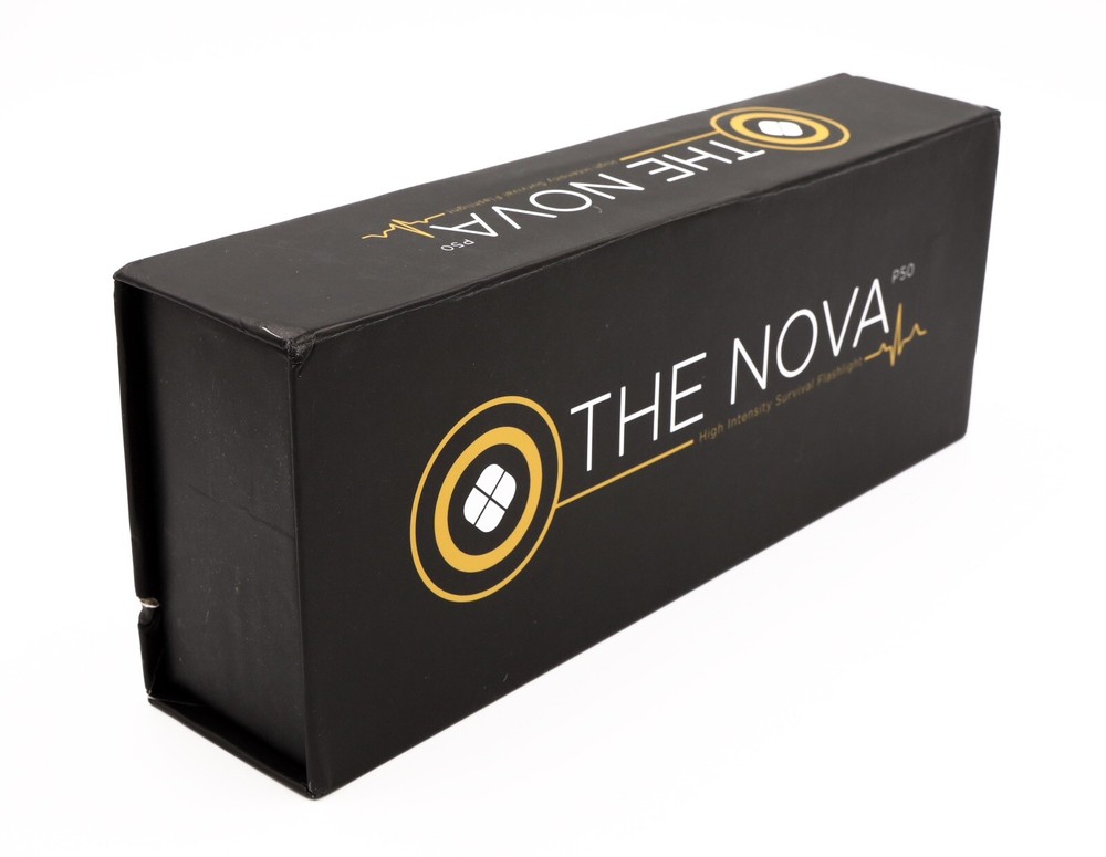 Nova P50 Fire Starting USB Solar Rechargable Flashlight NEW IN BOX Untested