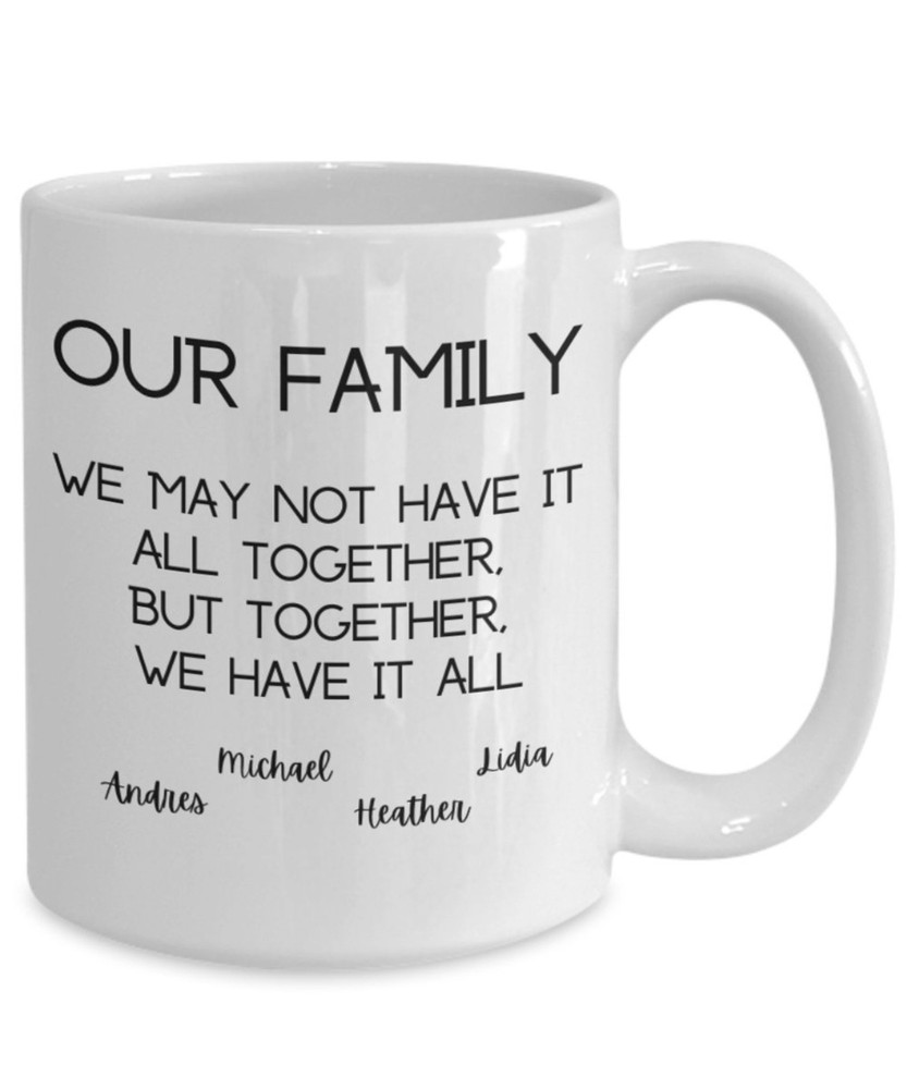 Personalized Family Mug Sweet Custom Family Mug Personalized Family Coffee Cup