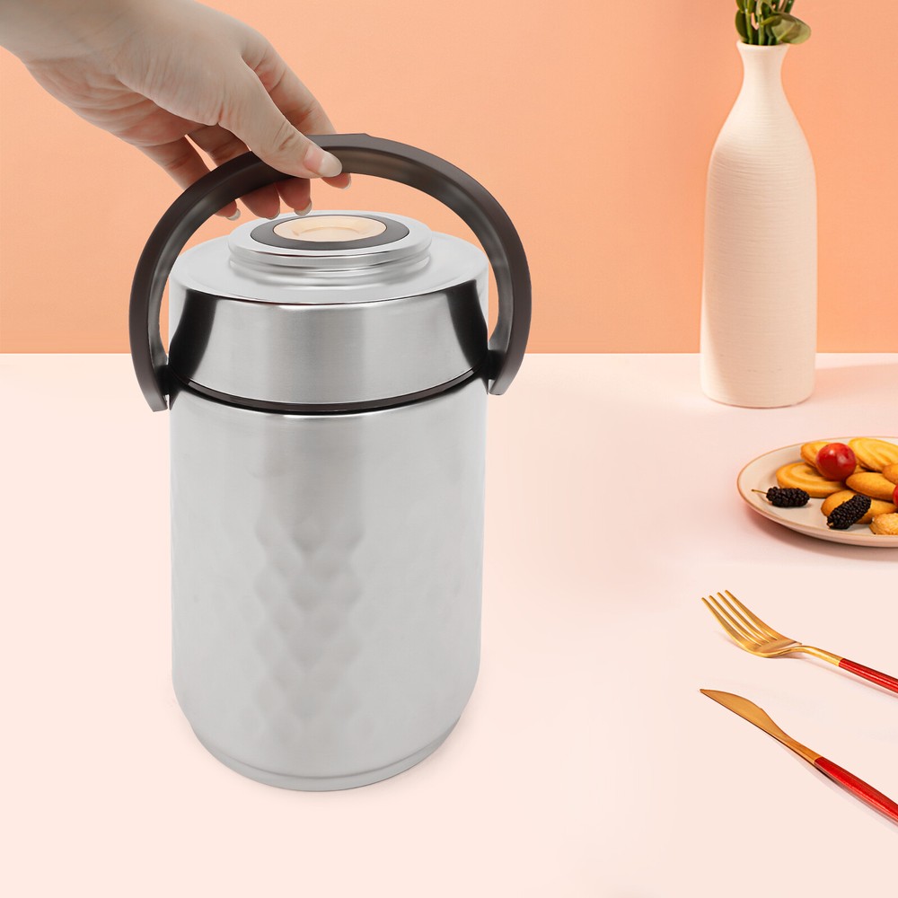 3-Tier Insulated Stackable Lunch Box for Restaurant or Home