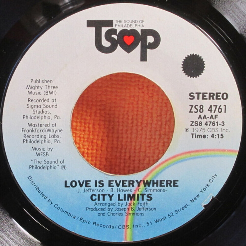 City Limits - Love Is Everywhere / Uncle James - TSOP - ZS8 4761 - 7