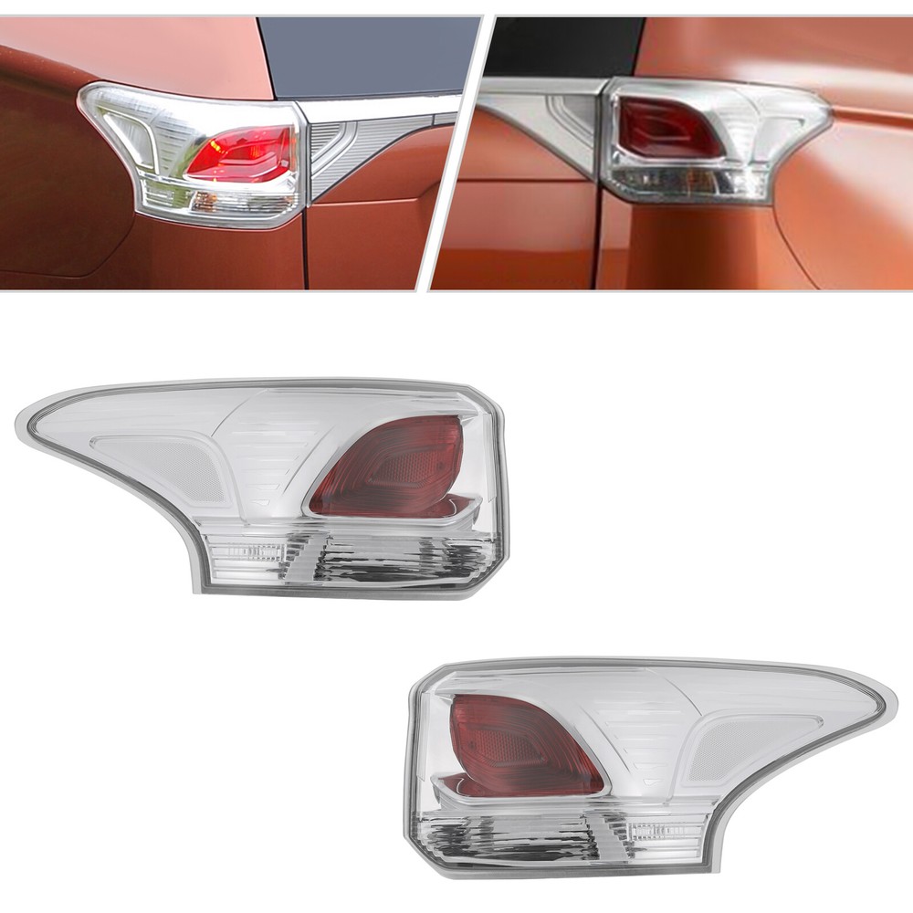 For 2013-2015 Mitsubishi Outlander Right & Left Halogen Tail Light Assemblies