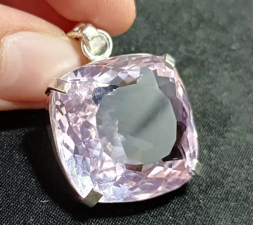 90.10 Ct Certified Natural Topaz 925 Solid Silver Pink Pendant Loose Gemstone