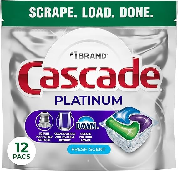 Cascade Platinum Dishwasher Pods, Dishwasher Detergent, Dish Detergent Soap