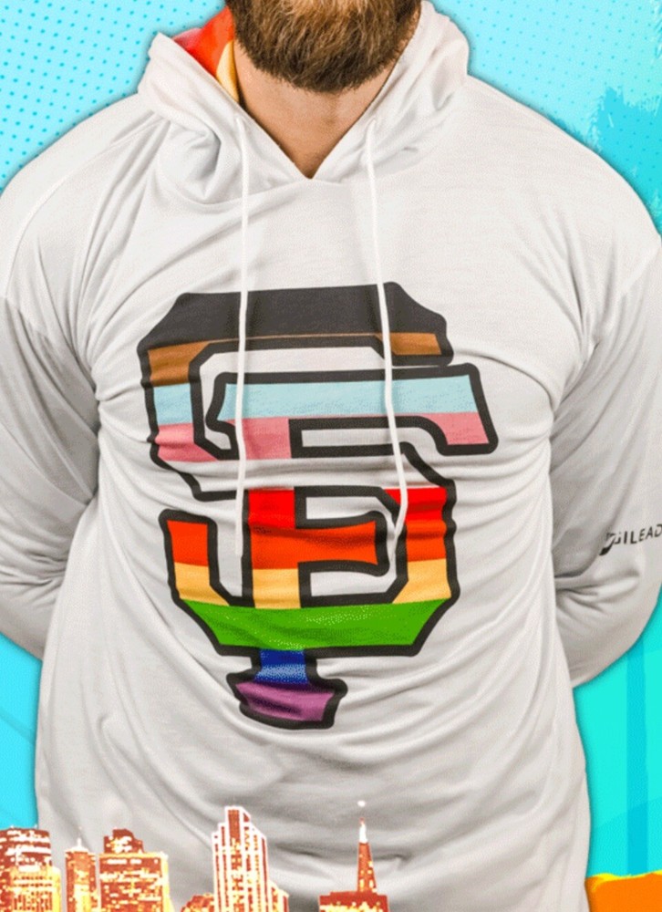 SF Giants Pride Day Hoodie SGA 6/15/24 T-shirt  Hoodie Size XL-image
