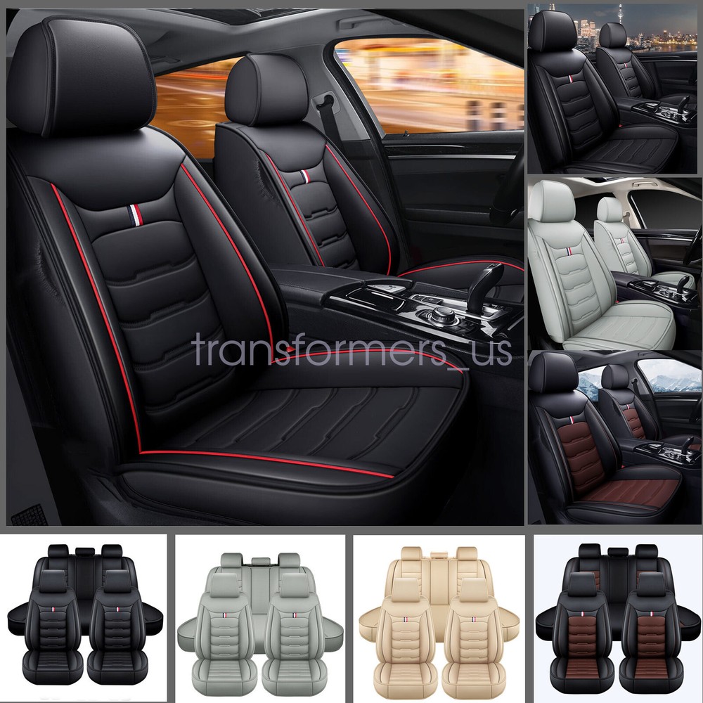 Acura RDX Full Leather 5-Seat Cover Set Front Rear Protector Cushion Accessories