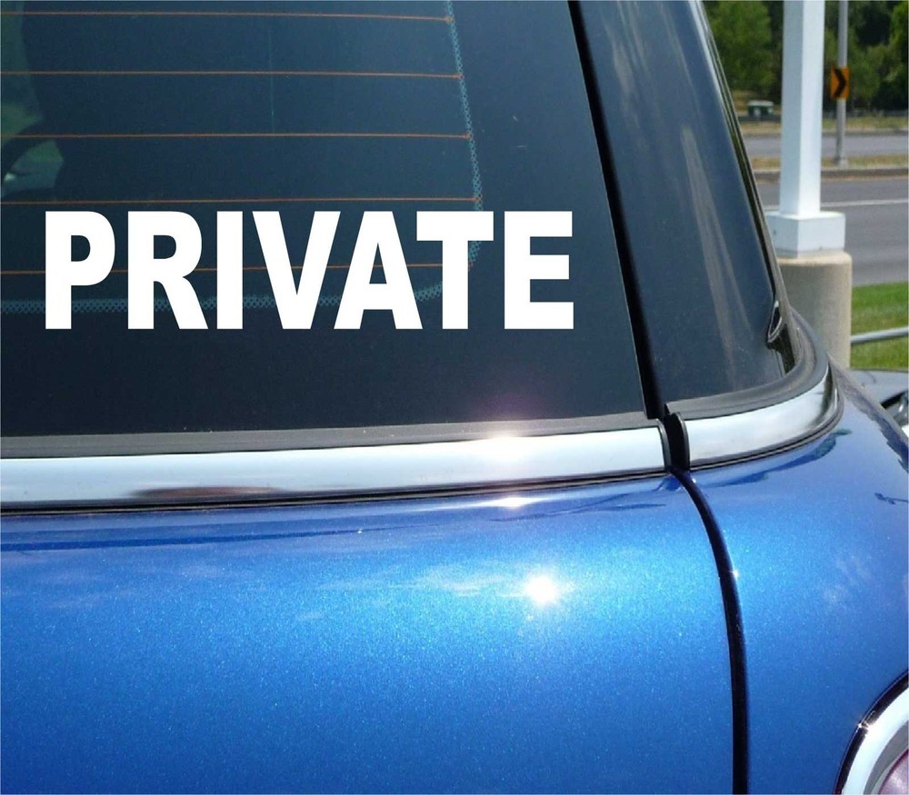 PRIVATE SIGN STICKER DECAL DOOR WINDOW OFFICE HOME BUSINESS VINYL BRAND NEW