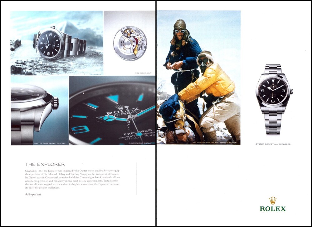 ROLEX Explorer Everest 2020 Original 2-Page Print Ad