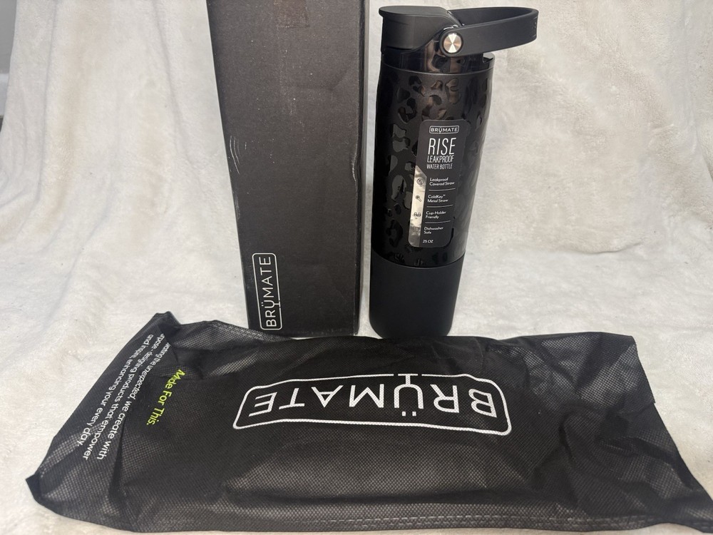 Brumate RISE (Onyx leopard) Leakproof 25OZ Grey New In Box