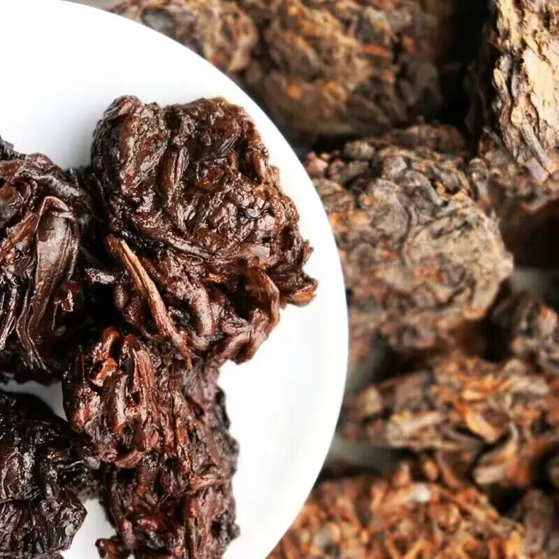 Chinese Fossil Pu'er Tea Healthy Slimming Old Rock Tea Laochatou Loose Leaf Tea