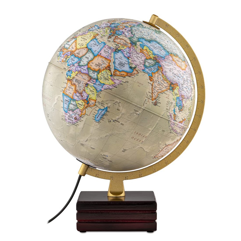 Horizon Light Up World Globe with LED Illumination  