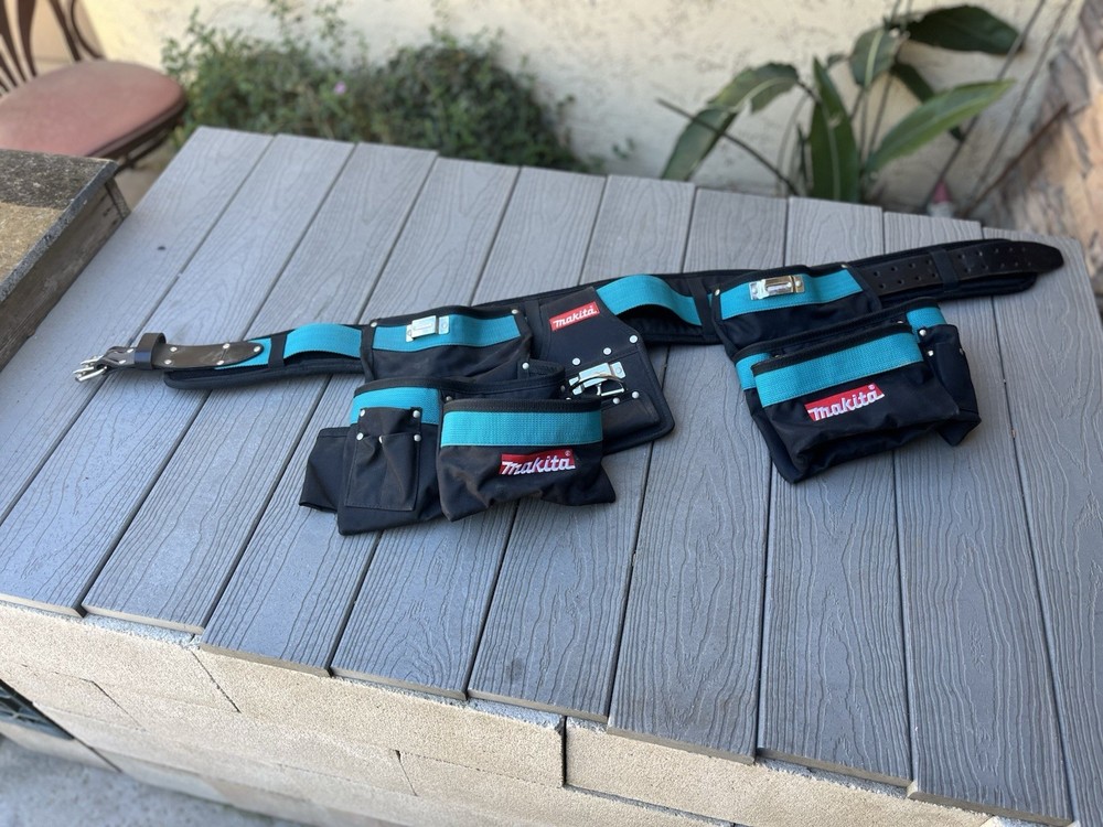 Makita  Ultimate Heavy Weight Tool Belt Set  Good Condition Pre Owned
