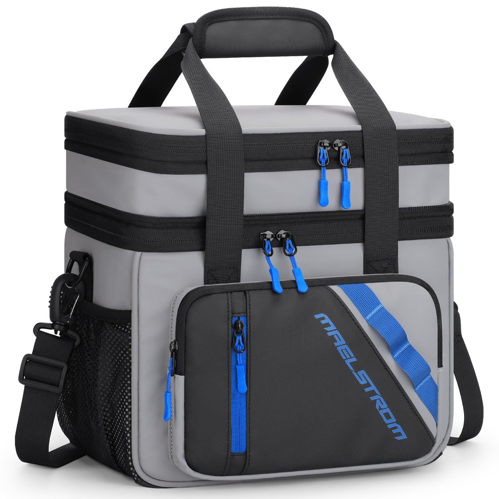 20L Insulated Expandable Lunch Box for Men & Women - Double Deck Design