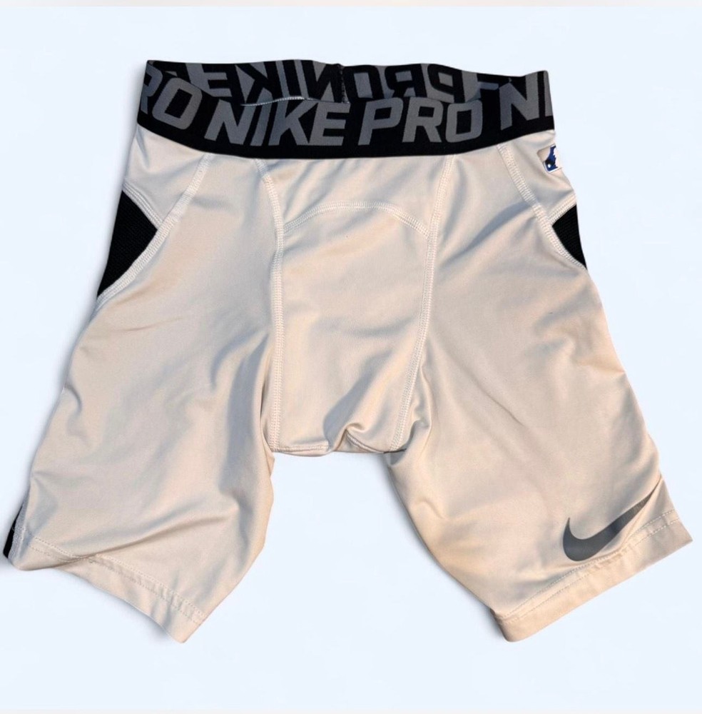 Nike Pro Hyperstrong Baseball Compression Shorts White