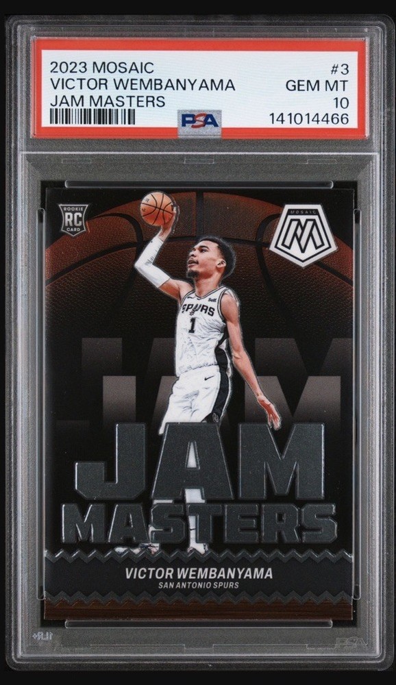 Panini Mosaic Victor Wembanyama Jam Masters Rookie Insert #3 PSA 10 Spurs DOOY