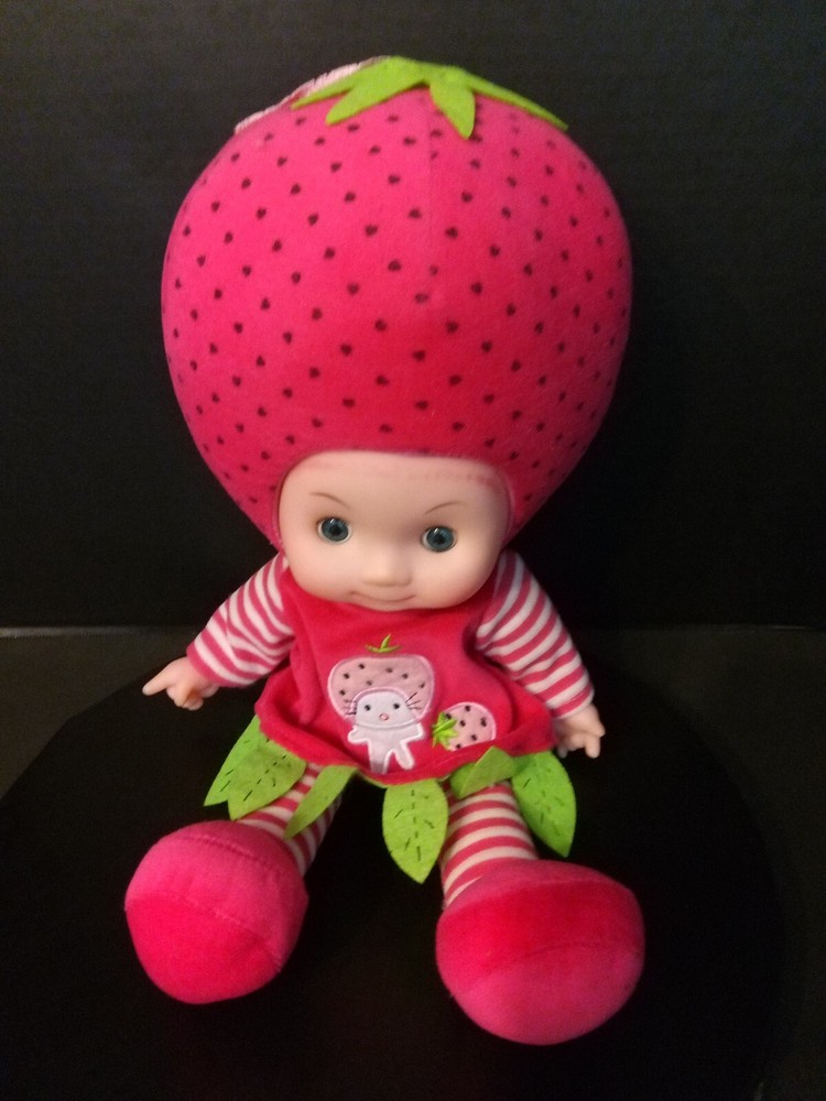 Happy 18-inch Strawberry Plush Talking Doll for Babies