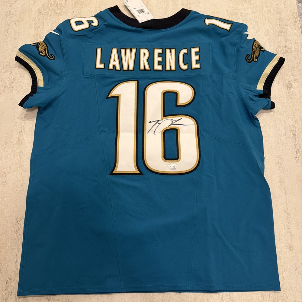 Trevor Lawrence Jacksonville Jaguars Autographed Nike Elite Jersey Fanatics🔥🔥