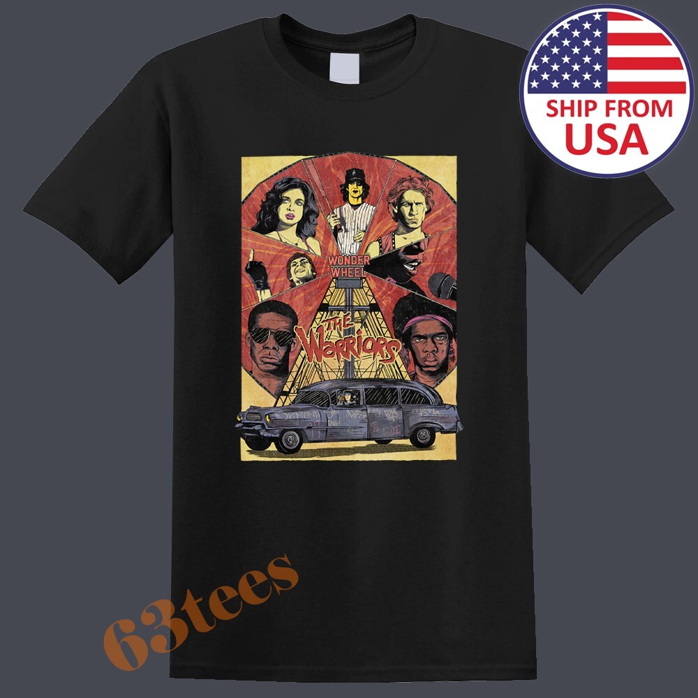 The Warriors 80's 90's Movie Men's Black Size S to 3XL