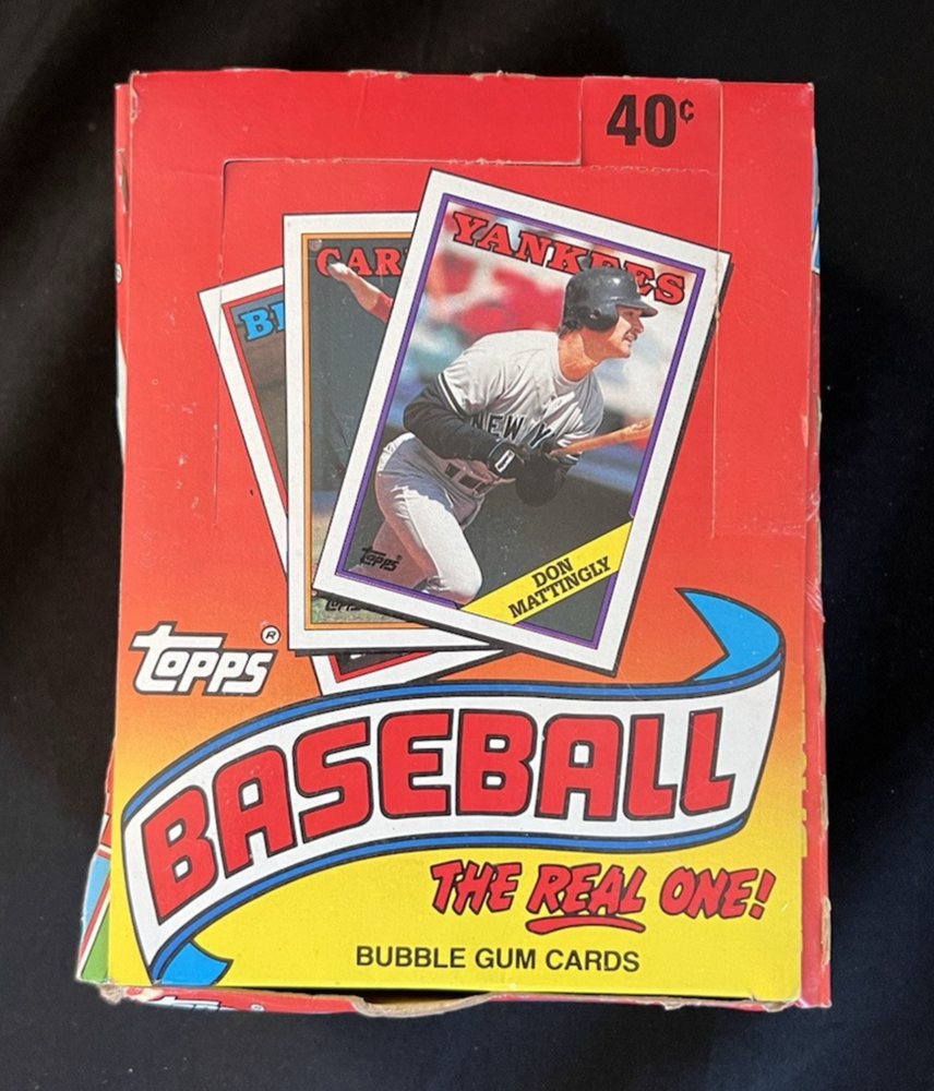 1988 Topps Baseball Wax Box 36 Packs Sealed Tom Glavine Ken Caminiti Rookies