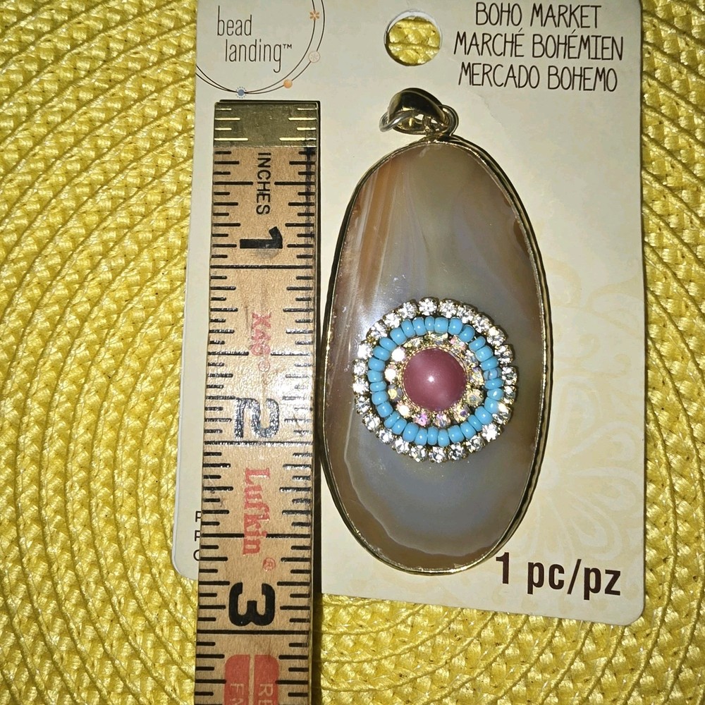 Signature Bead Landing Pendant in Semi-Precious Stone Nickel-Free Jewelry Gift  