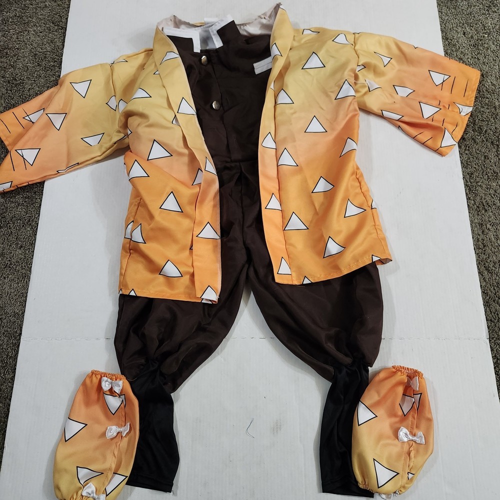 Demon Slayer Zenitsu Costume Child Size MEDIUM Spirit Halloween NO BELT