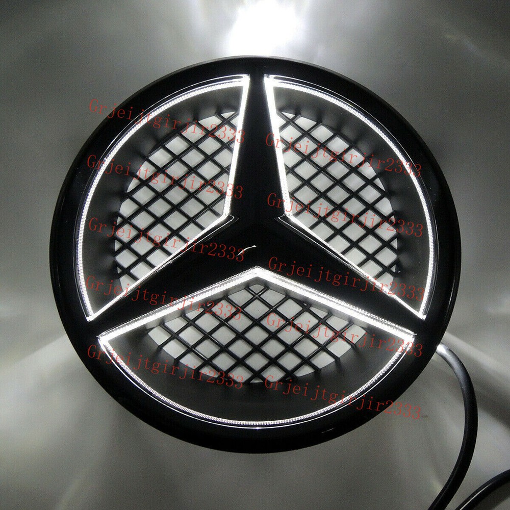 W204 GLK W245 Car Front Grille LED Emblem Light with Illuminated Star Badge