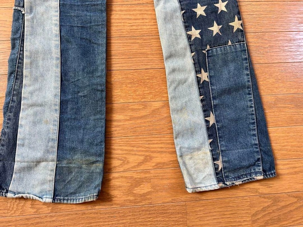 Hysteric Glamour Patchwork Kinky Bootcut Jeans Size S W 72cm Denim Fashion