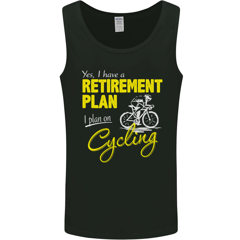 Cycling Retirement Plan Cyclist Funny Mens Vest Tank Top