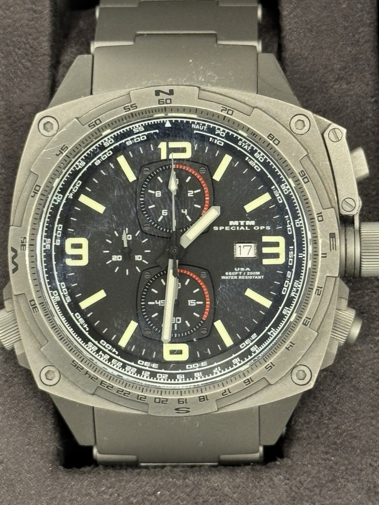 MTM Special Ops Cobra 47 Titanium Chronograph Multiple Bands