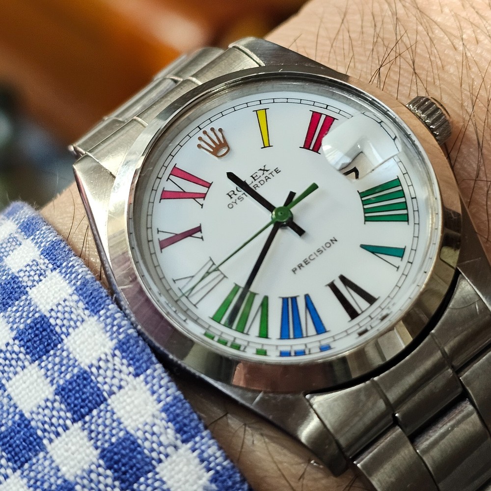 VINTAGE ROLEX 6694 CUSTOM  DIAL  MEN'S HAND-WINDING WATCH 1971