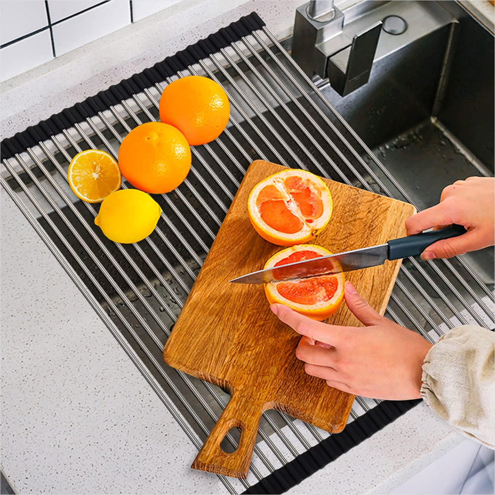 Roll up Dish Drying Rack, over the Sink Dish Drying Rack Kitchen Rolling Dish Dr