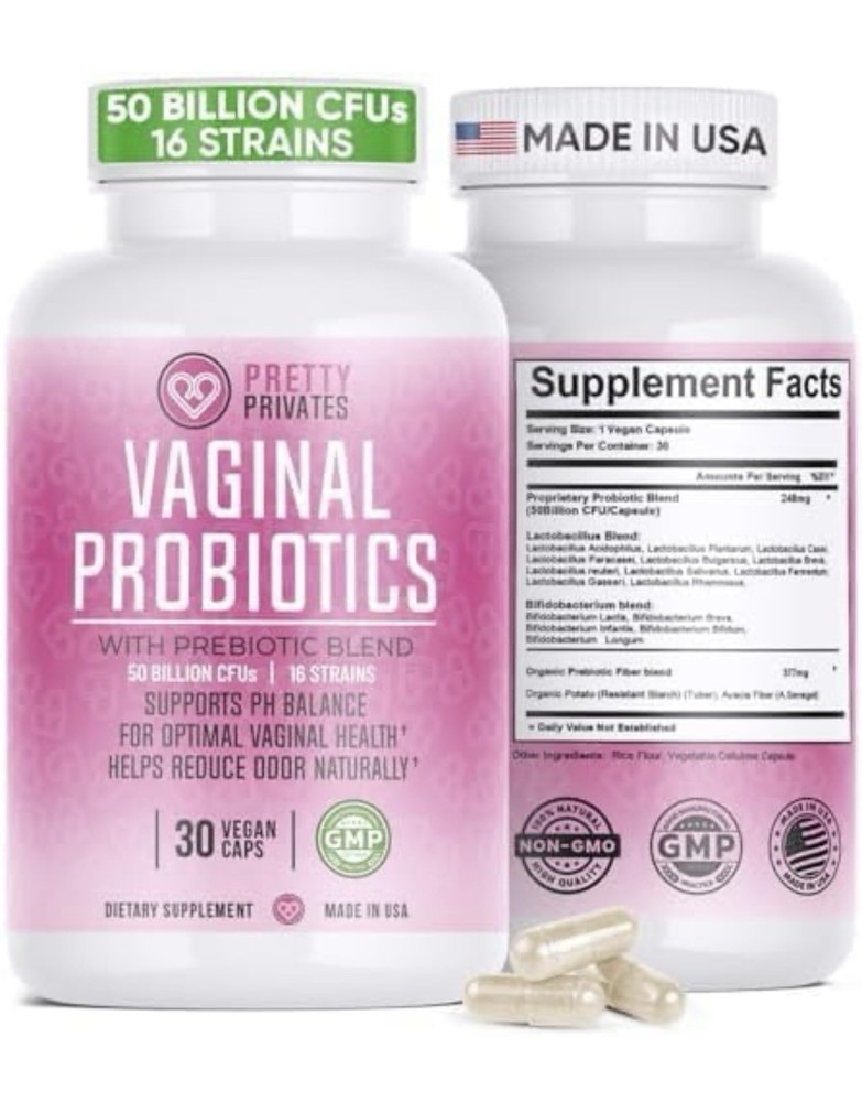 Feminine Probiotics for pH Balance & Intimate Health with Prebiotics